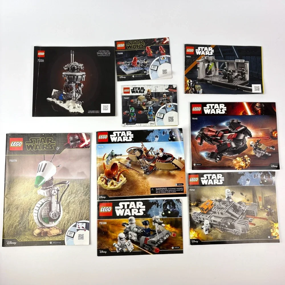 Lego Star Wars Lot of 20 Instruction Manuals Books 6209 7257 8097 75100 READ/SEE